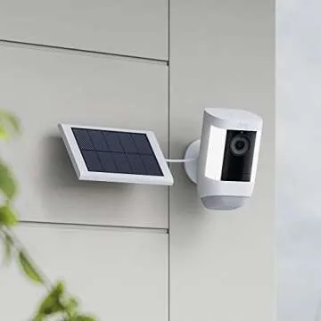 Ring Small Solar Panel, 1.9W for Outdoor Cam (Stick Up Cam), Stick Up Cam Pro, Spotlight Cam Plus, Spotlight Cam Pro - White