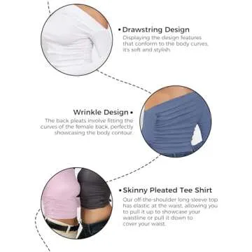 Stylish Buauty Off The Shoulder Long Sleeve Crop Top