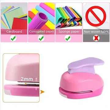 CADY Crafts Punch 1-Inch Paper Punches Puncher (Five-Pointed Star)