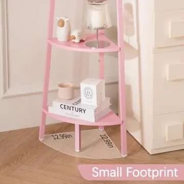 Stylish Yoobure Corner Shelf 4-Tier Bookshelf