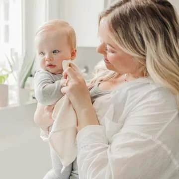 Konssy Baby Muslin Washcloths 7 Pack -100% Cotton Baby Bath Towels, Soft Baby Wash Cloths and Absorbent Burp Cloths for Newborn Kids Girls and Boys, 11x11 inches