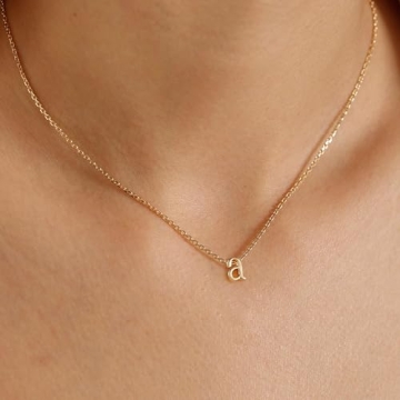 MONOOC Initial Necklaces for Women Girls - Letter Necklace Initial Necklace Dainty Necklace for Women Gold Initial Necklaces for Women Gold Necklace for Women Teen Girl Gifts Dainty Necklace
