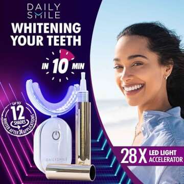 Revolutionary Teeth Whitening Kit for Sensitive Teeth - Instant Results to Help Remove Stubborn Stai...