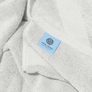 White Classic Luxury Soft Bath Sheet Towels - 650 GSM Cotton
