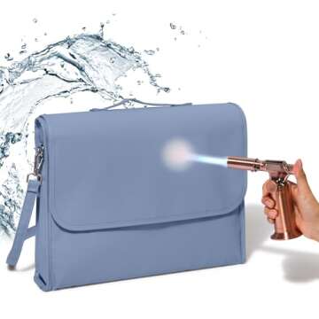 The PaperSavor ™ Fireproof Crossbody Bag - Waterproof & Flame Retardant Bag for Documents, Cash, &...