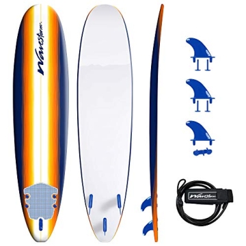 WAVESTORM 8' Surfboard Sunburst Graphic Beginner Friendly
