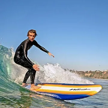 WAVESTORM 8' Surfboard Sunburst Graphic Beginner Friendly