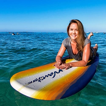 WAVESTORM 8' Surfboard Sunburst Graphic Beginner Friendly