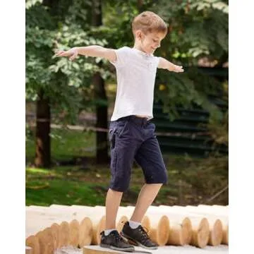 BOOPH Kids Ankle Socks, 15 pairs for Ages 6-8