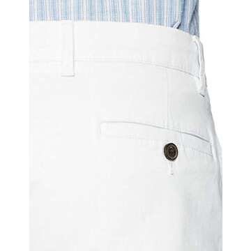 Goodthreads Men's Slim-Fit Washed Comfort Stretch Chino Pant, White, 34W x 32L