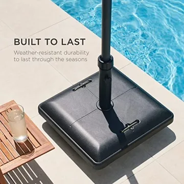 Heavy Duty Square Umbrella Base with Wheels and Handles