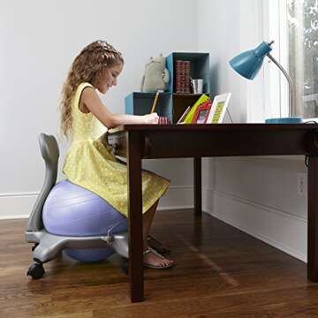 Gaiam Kids Balance Ball Chair for Active Learning