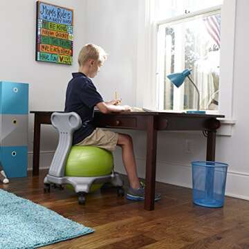 Gaiam Kids Balance Ball Chair for Active Learning