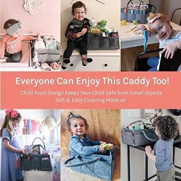 Portable Mollie Ollie Felt Caddy Organizer for All Essentials
