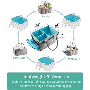Portable Mollie Ollie Felt Caddy Organizer for All Essentials