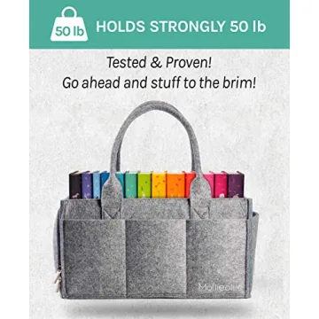 Portable Mollie Ollie Felt Caddy Organizer for All Essentials