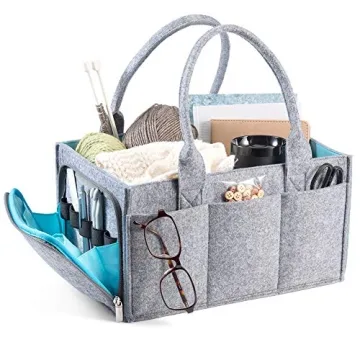 Portable Mollie Ollie Felt Caddy Organizer for All Essentials