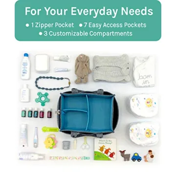 Portable Mollie Ollie Felt Caddy Organizer for All Essentials