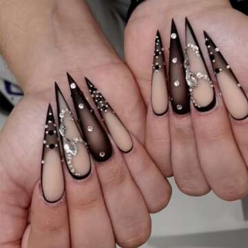 Brown Luxury Press On Nails for Effortless Elegance