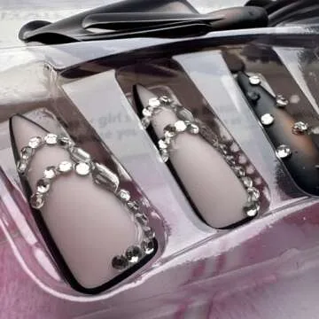 Brown Luxury Press On Nails for Effortless Elegance