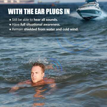 Swimming Ear Plugs for Adults & Kids, Waterproof