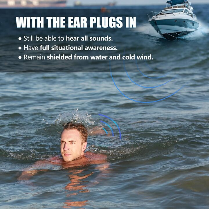 Swimming Ear Plugs for Adults & Kids, Waterproof
