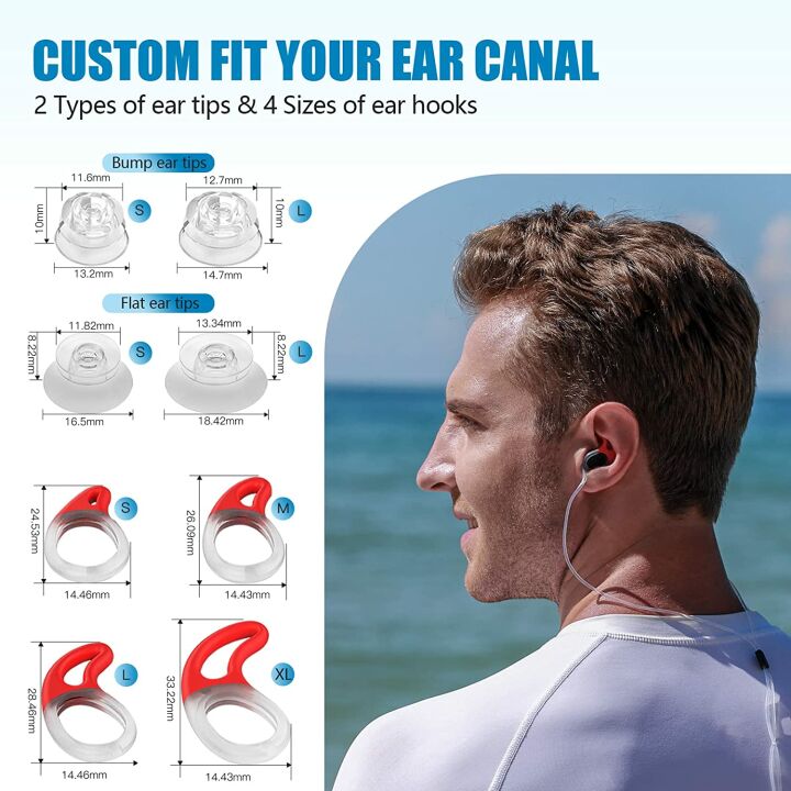 Swimming Ear Plugs for Adults & Kids, Waterproof