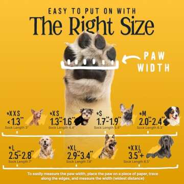 DOK TigerToes Non-Slip Dog Socks - Ideal for Hard Floors