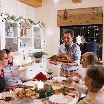Felt Ball and Pom Pom Garland Banner for Holiday Decor
