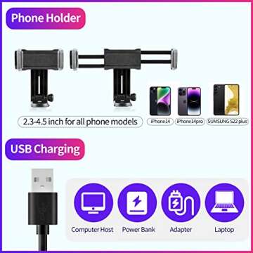 Torjim 12" RGB Ring Light with 67" Tripod Stand, Selfie Ring Light with Phone Holder & Wireless Remote, 3 CCT Modes & 12 Color Modes LED Ring Light for Selfie/Makeup/TikTok/YouTube