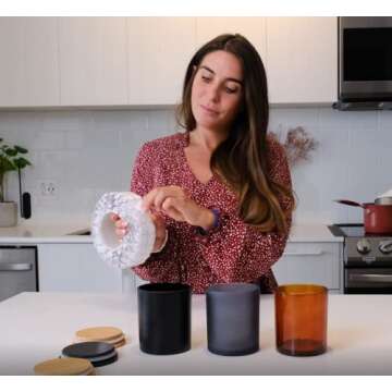 LuxyM Clear Candle Wick Stickers - 1000 PCS, Heat Resistant