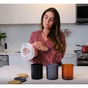 LuxyM Clear Candle Wick Stickers - 1000 PCS, Heat Resistant