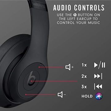Beats Studio3 Wireless Headphones - Renewed