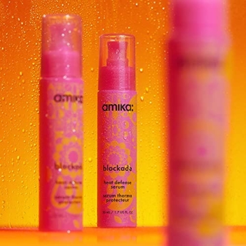 Amika Blockade Heat Defense Serum 1.69 Fl Oz for Silky Hair