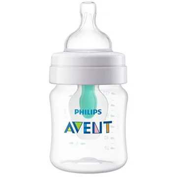 Philips AVENT Anti-colic Baby Bottle with AirFree Vent, 4 Oz, Pack of 4