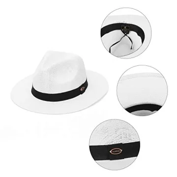 Stylish GEMVIE Straw Sun Hat for Sun Protection