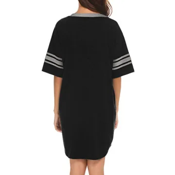 Cozy Ekouaer Women’s Nightgown Short Sleeve Sleepshirt