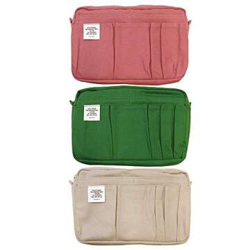 Delfonics Stationery Inner Carrying Case Bag in Bag - M Size - Light Gray (Green Tea Set)