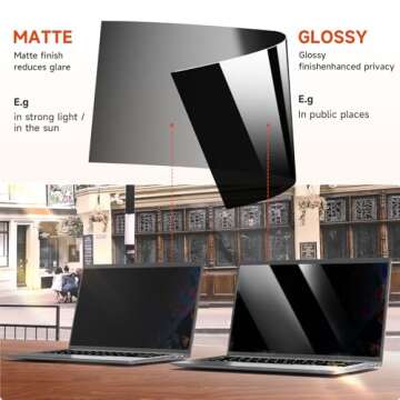 Mamol 13.3" Laptop Privacy Screen - Secure Your Data