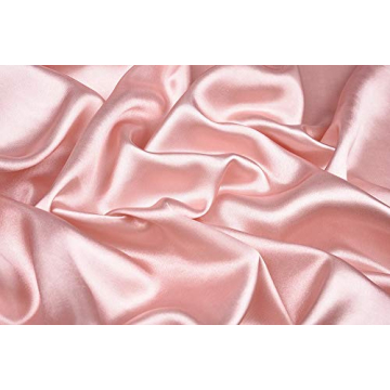 Corciova 35 x 35 Women Silk Hair Scarf - Pale Pink Elegance