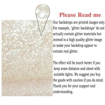 Funnytree Ivory Gold Bokeh 5X7ft Photography Backdrop