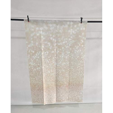 Funnytree Ivory Gold Bokeh 5X7ft Photography Backdrop