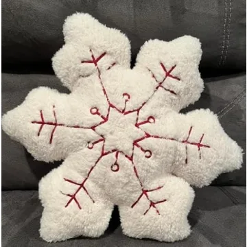 Luxurious Winter Snowflake Pillows – Perfect for Holiday Decor