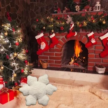 Soft Winter Snowflake Pillows for Cozy Christmas Decor