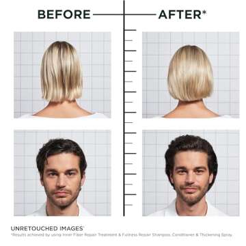 Garnier Fructis Hair Filler Fullness Repair Thickening Spray, Volumizing Spray with Polypeptides and Hair Repair Complex for Thin, Weak Hair, 4.4 Fl Oz