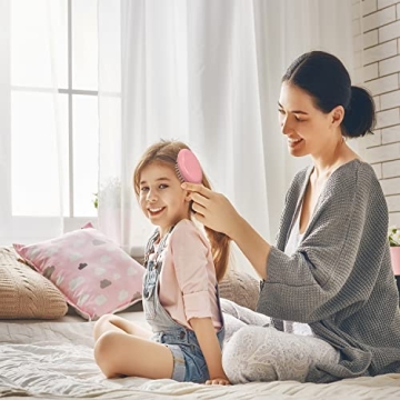 6 Mini Wet Hair Brushes for Tangle-Free Hair Anywhere