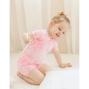 VAENAIT BABY Soft Bamboo Pajamas for Kids Summer Sleepwear