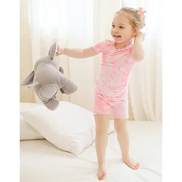 VAENAIT BABY Soft Bamboo Pajamas for Kids Summer Sleepwear
