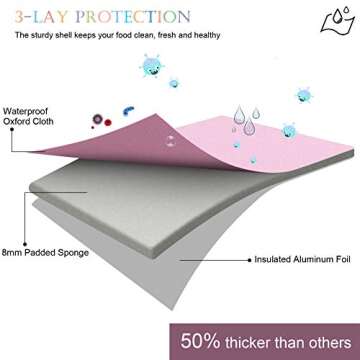 Amersun Kids Insulated Lunch Box - Stylish & Functional