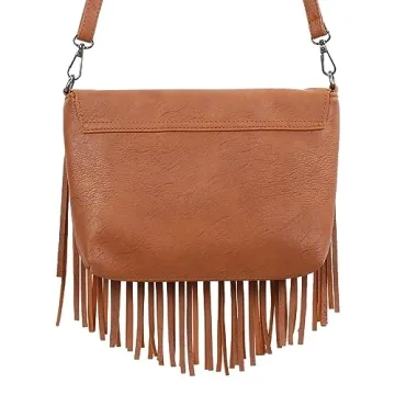 HDE Women's Boho Fringe Crossbody Purse Stylish & Functional